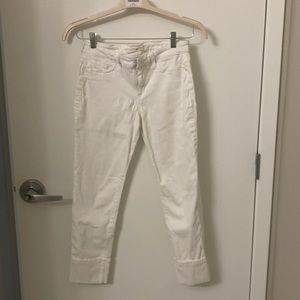 Joe’s white cropped jeans 28
